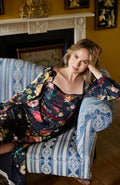 The Adrienne Midi Dress (Dark Multi)