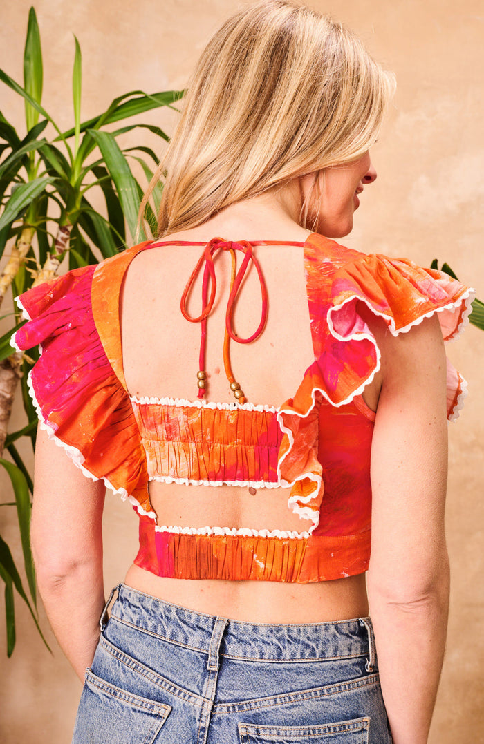 The Blythe Crop Top (Orange)