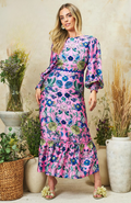 The Camellia Maxi Dress (Pink Multi)