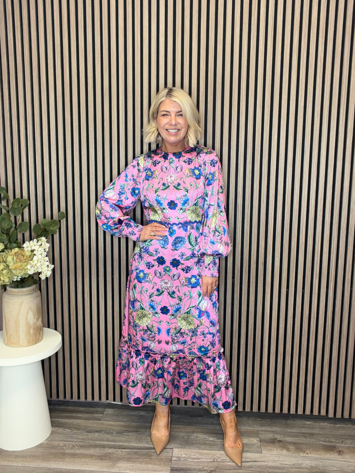 The Camellia Maxi Dress (Pink Multi)