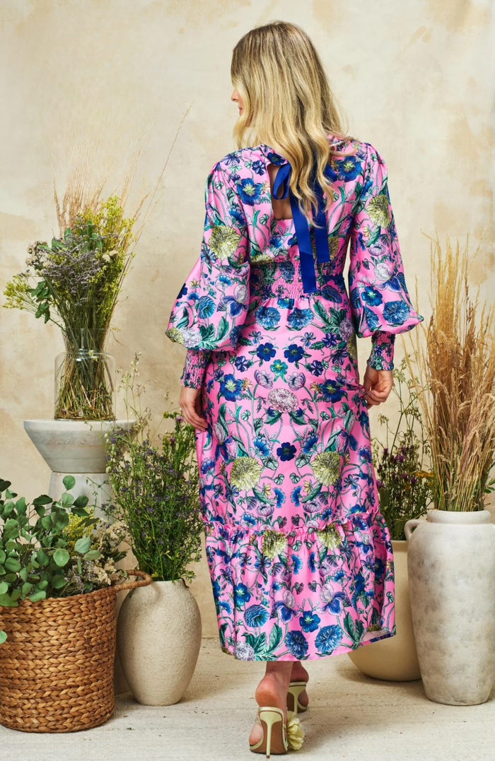 The Camellia Maxi Dress (Pink Multi)