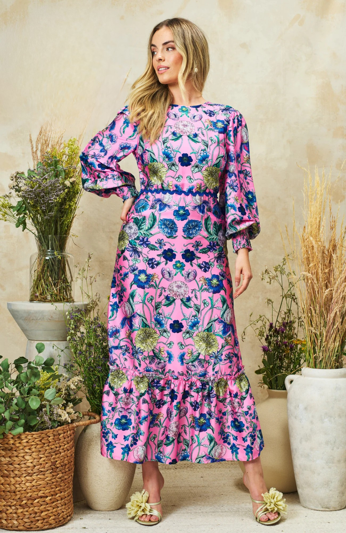 The Camellia Maxi Dress (Pink Multi)