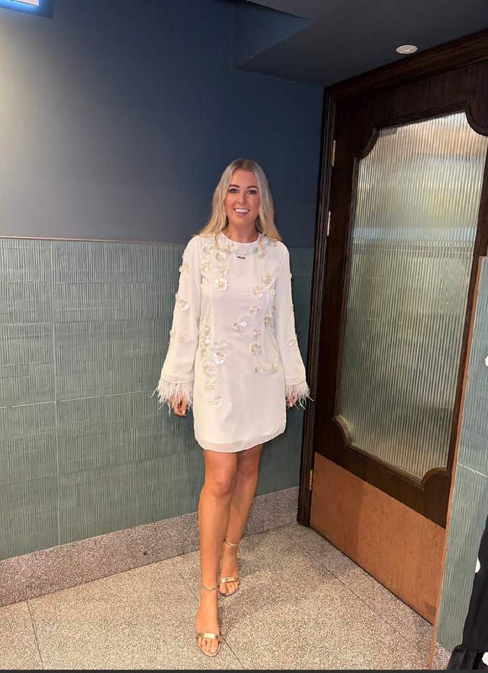 The Clementine Mini Dress (Ivory)