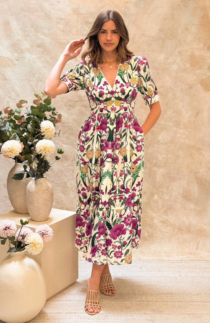 The Emily Tea Dress (Mauve)