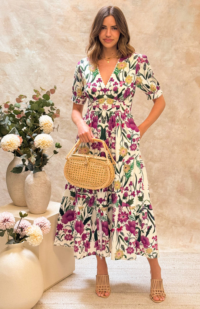 The Emily Tea Dress (Mauve)