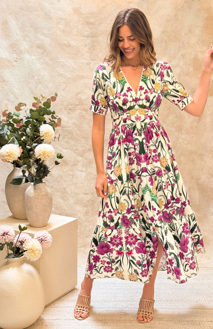 The Emily Tea Dress (Mauve)
