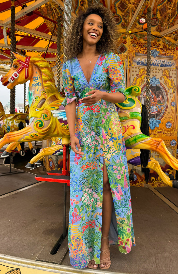 The Hazel Maxi Dress (Blue)