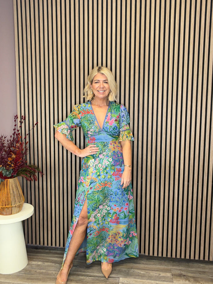 The Hazel Maxi Dress (Blue)