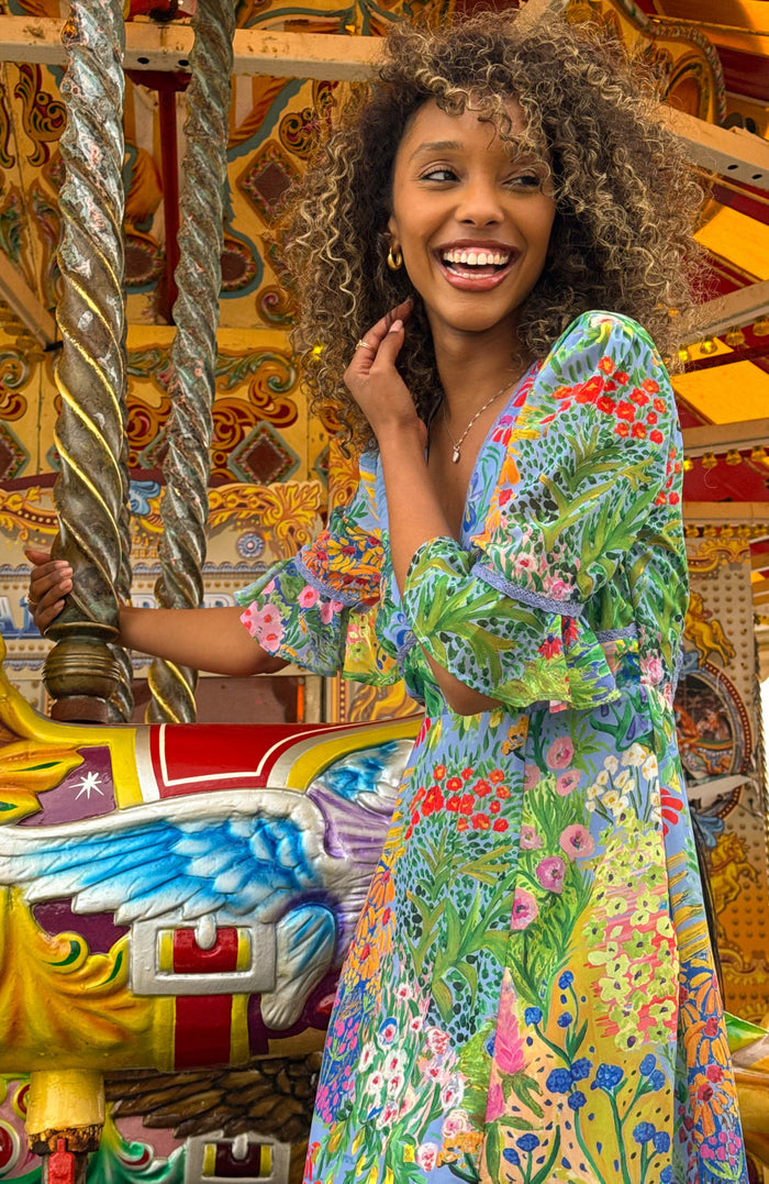 The Hazel Maxi Dress (Blue)