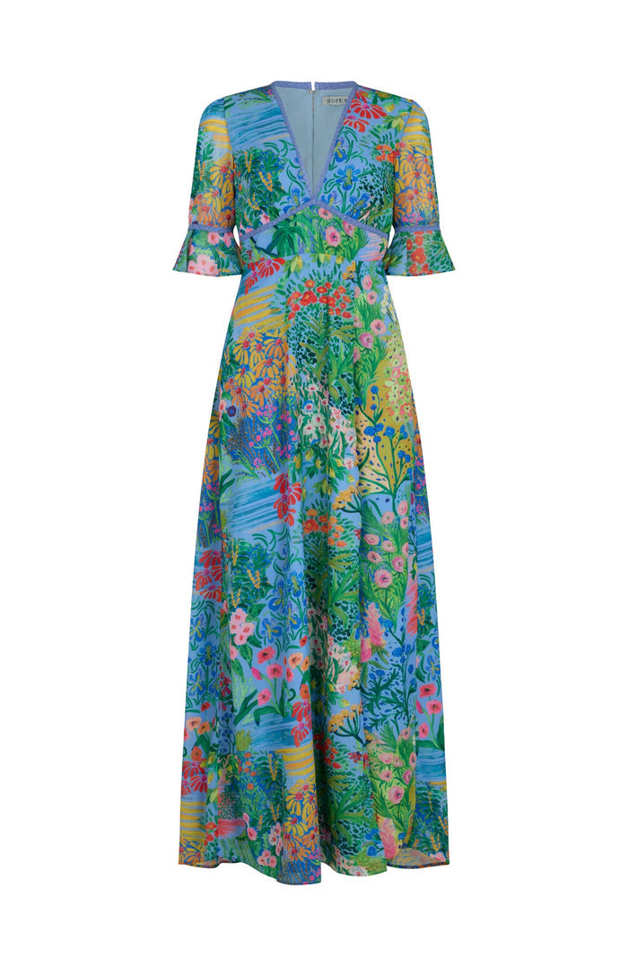 The Hazel Maxi Dress (Blue)