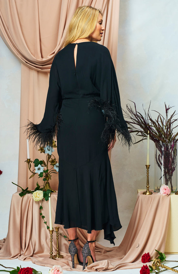 The Helena Midi Dress (Black)