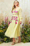 The Kirsty Midi Dress (Yellow)