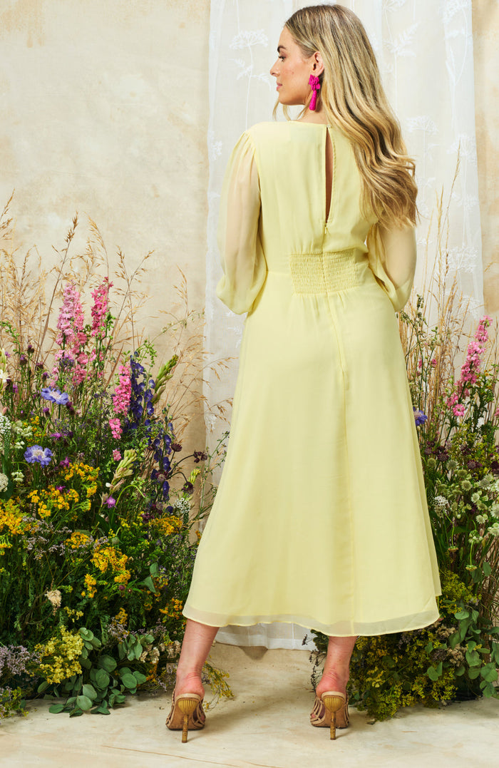 The Kirsty Midi Dress (Yellow)