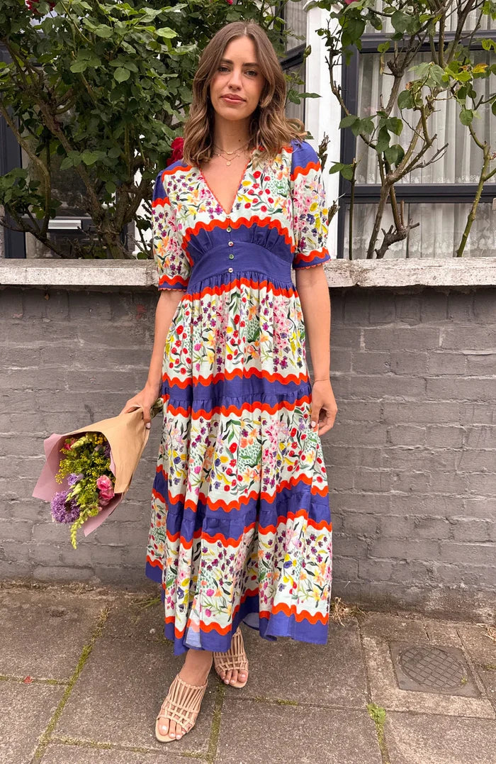 The Lucinda Tea Dress (Blue)