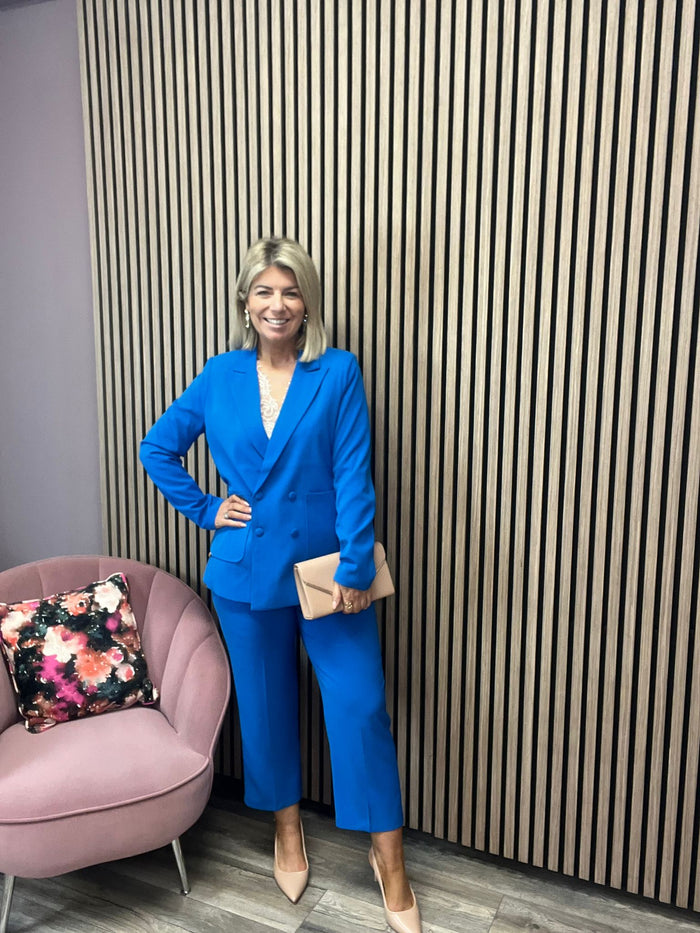THE MOLLY CROPPED TROUSERS (ROYAL BLUE)