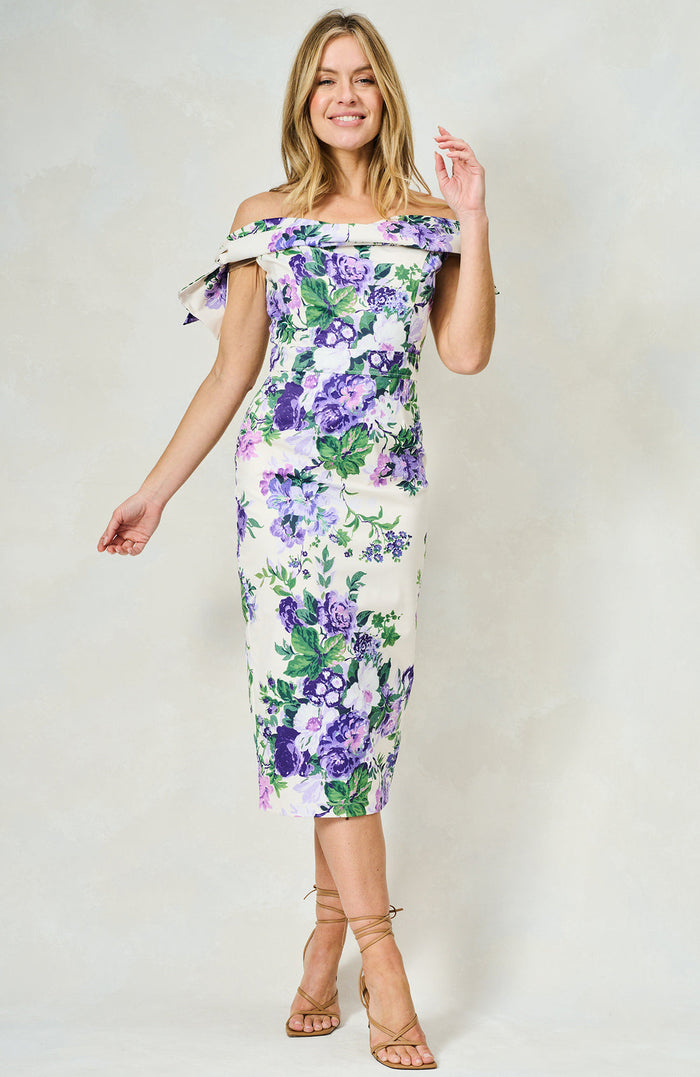 The Suzette Midi Dress (Purple)