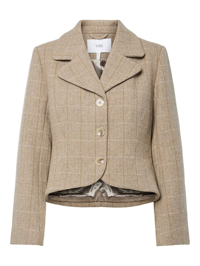 Thelma Jacket (Taupe Gray/Thela Check)