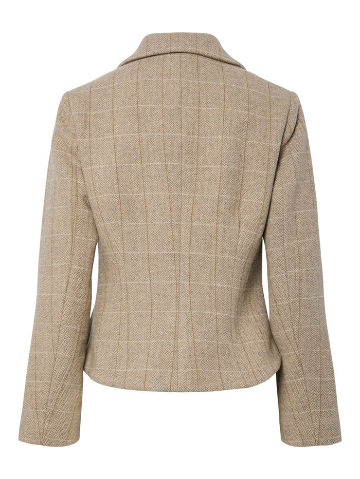 Thelma Jacket (Taupe Gray/Thela Check)