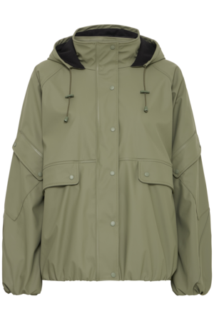 Tiana Raincoat (Deep Lichen Green)