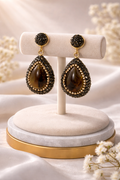 Tiger Eye Crystal Drops (Gold)