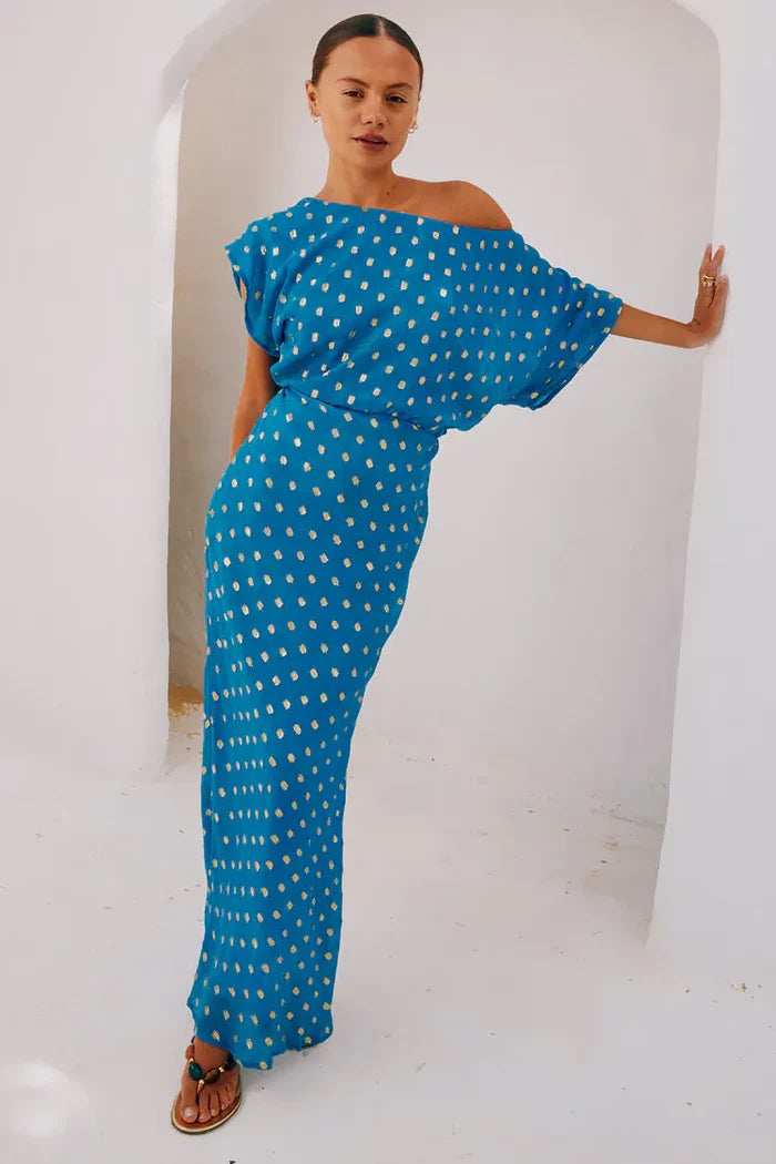Tilly Maxi Dress (Blue)