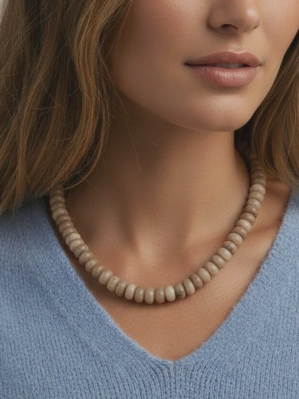 TOP SHELF Beaded Necklaces in Brown