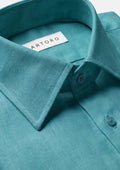 Turkish Blue Linen Shirt - SARTORO