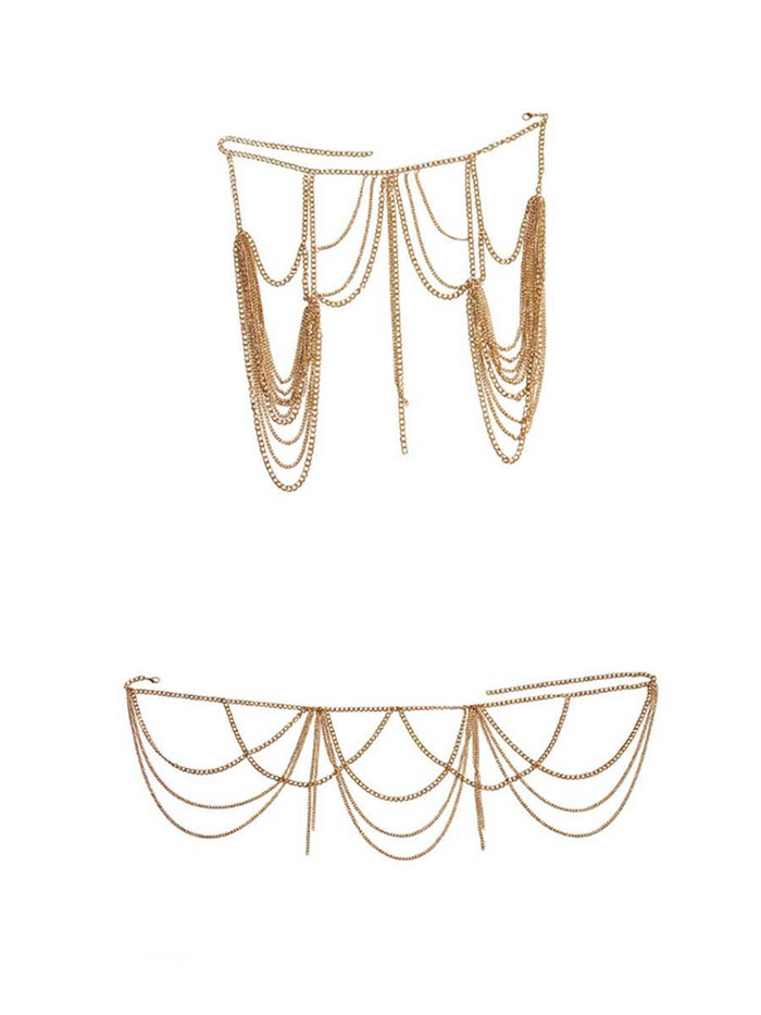 Two-Piece Metal Body Chain
