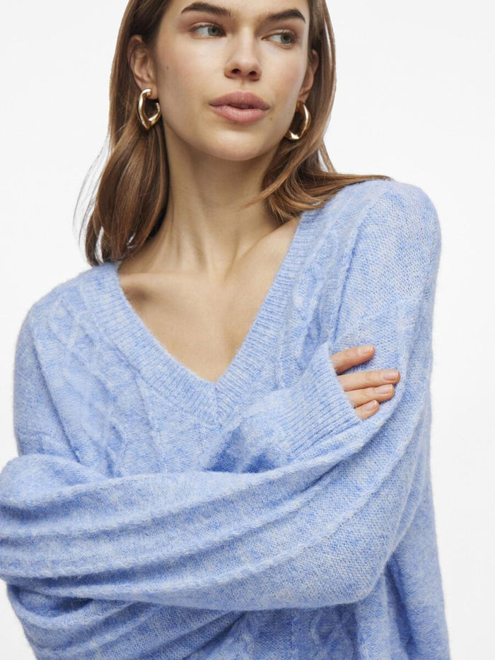Ulani V-Neck Jumper (Kentucky Blue)