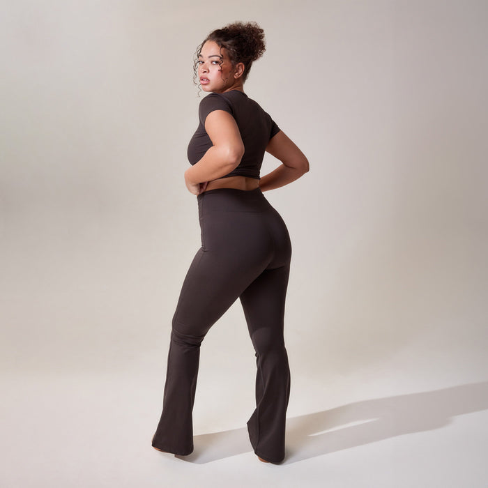 Ultimate Everyday Flare Leggings - Black Coffee