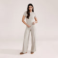 Ultimate Everyday Wide leg Trouser - Oatmeal Beige