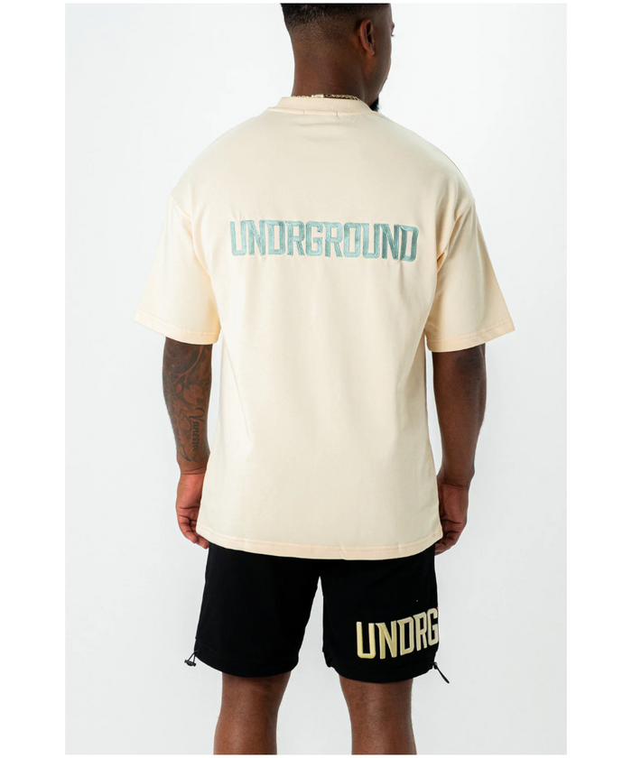 UNDRGROUND Empire Street Tee (Cream/Sage)