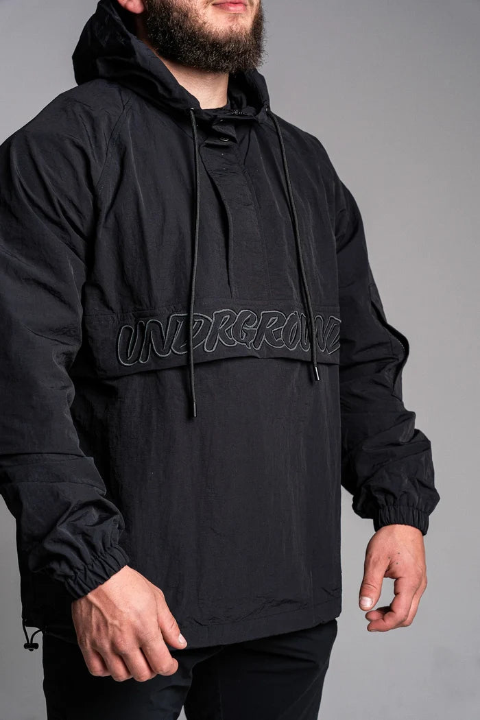 UNDRGROUND Heavyweight Windbreaker (Black)