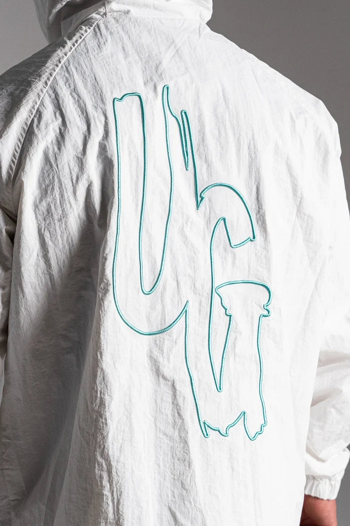 UNDRGROUND Heavyweight Windbreaker (White/Tiffany)