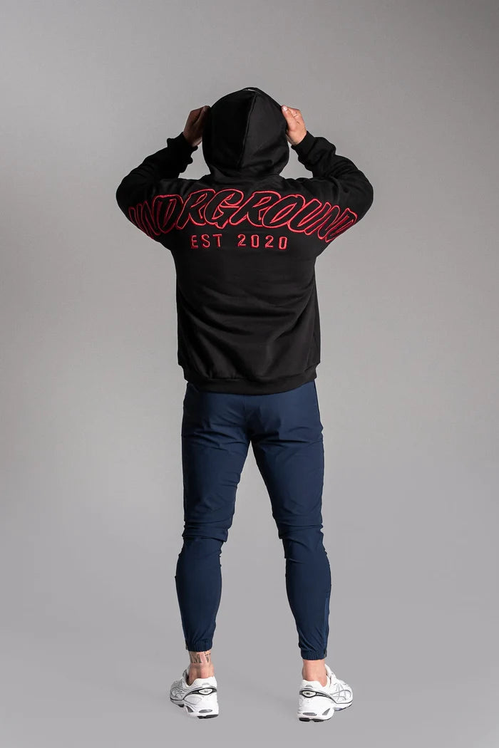 UNDRGROUND Hype Hoodie (Black/Red)