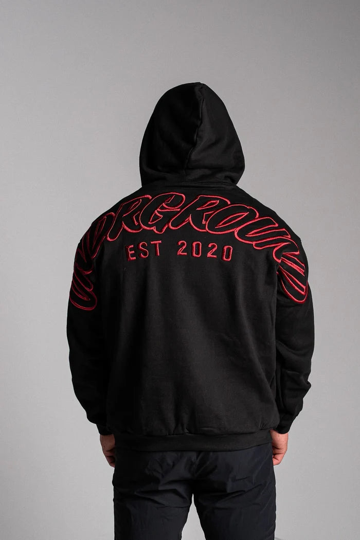 UNDRGROUND Hype Hoodie (Black/Red)
