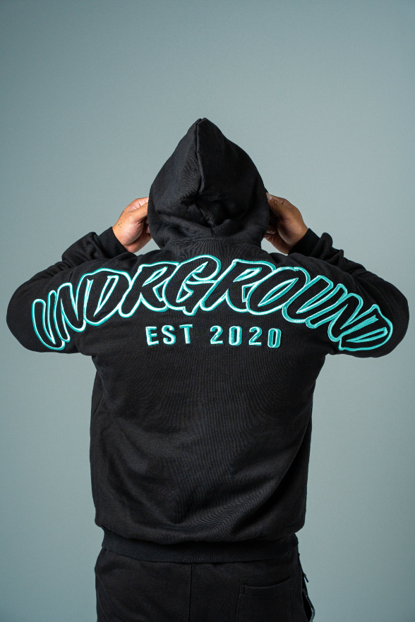 UNDRGROUND Hype Hoodie (Black/Tiffany)