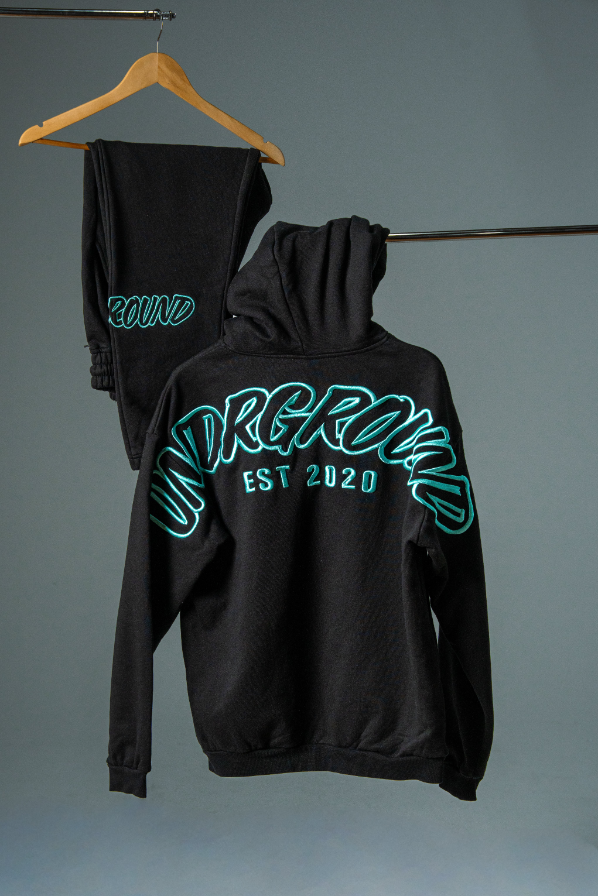 UNDRGROUND Hype Hoodie (Black/Tiffany)