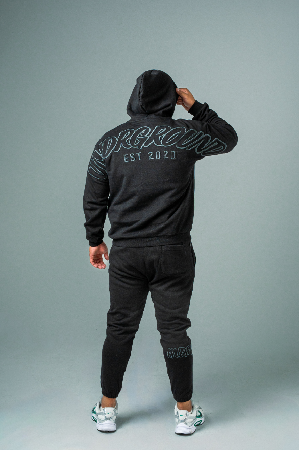 UNDRGROUND Hype Trackpants (Black/Charcoal)