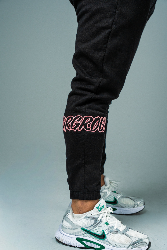 UNDRGROUND Hype Trackpants (Black/Rose)