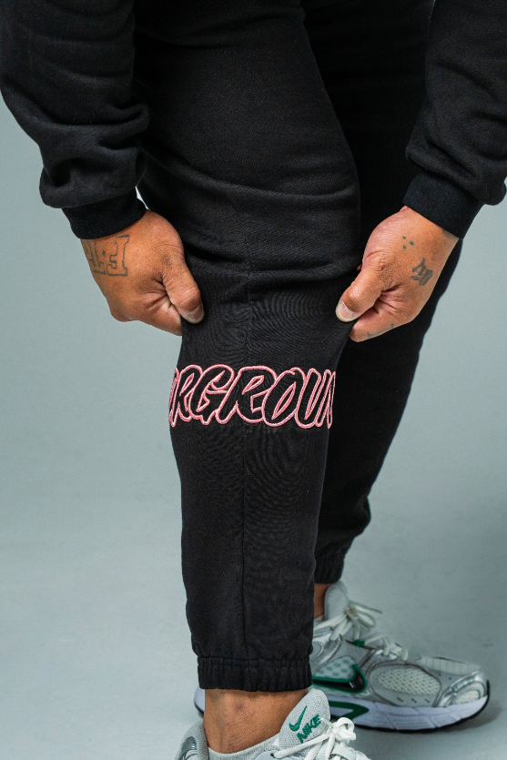 UNDRGROUND Hype Trackpants (Black/Rose)
