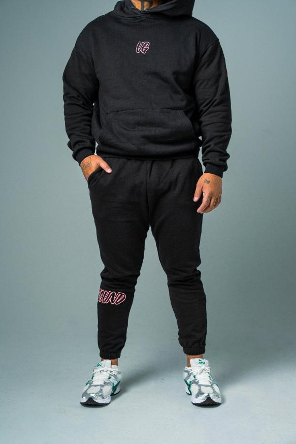 UNDRGROUND Hype Trackpants (Black/Rose)