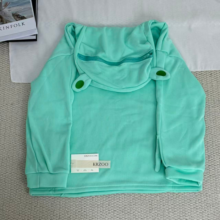 V-neck frog with designable hood