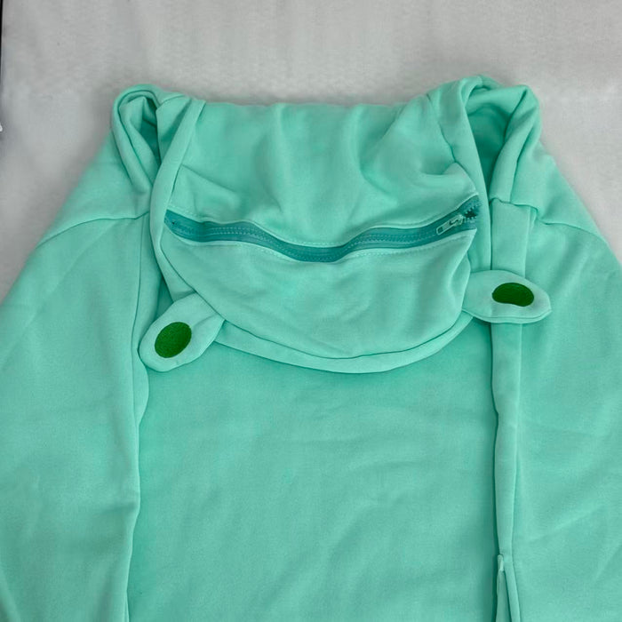 V-neck frog with designable hood