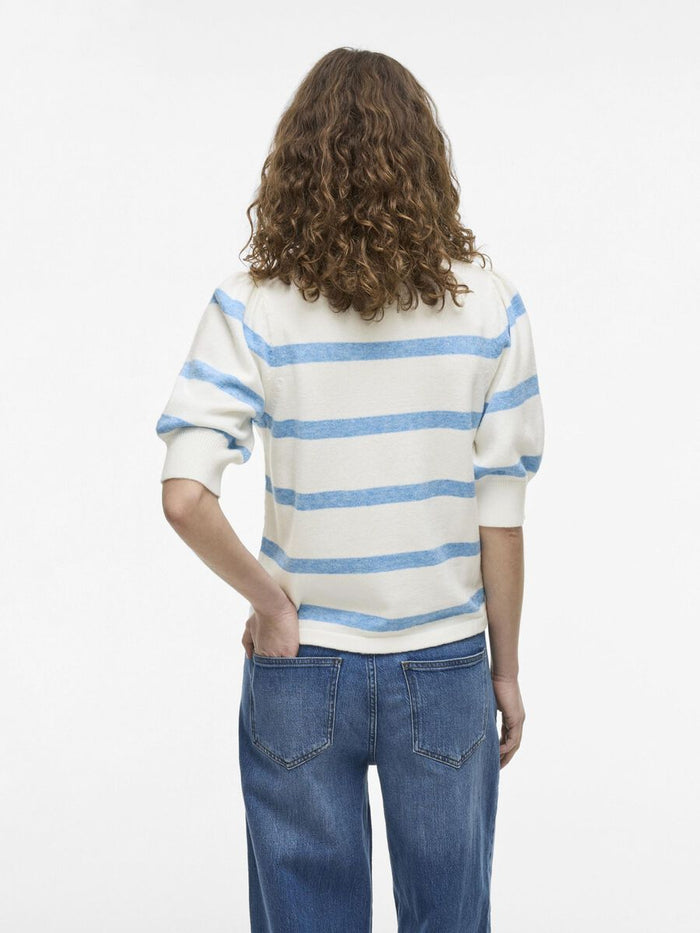 Val Knit Jumper Top (White Alyssum/Blissful)