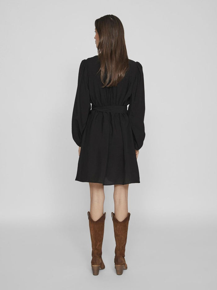 VANDY L/S SHORT DRESS (BLACK BEAUTY)