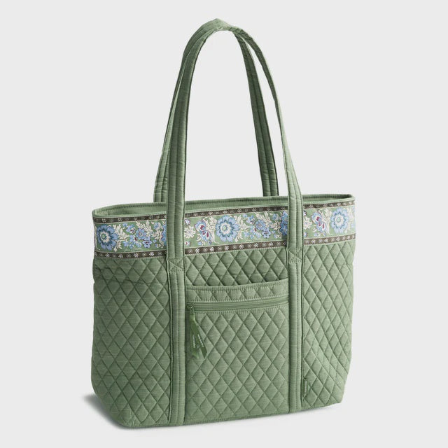 Vera Bradley Original Vera Tote in Vineyard Green Chambray