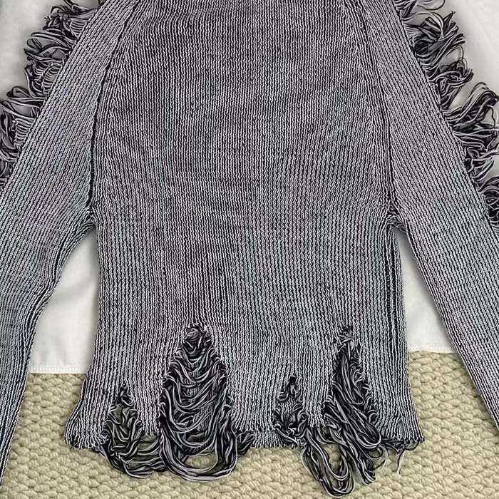 Vintage-Style Ripped Top