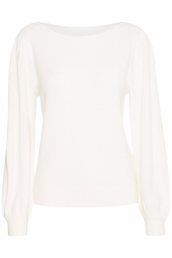 Virelle Boatneck Jumper (Cloud Dancer)