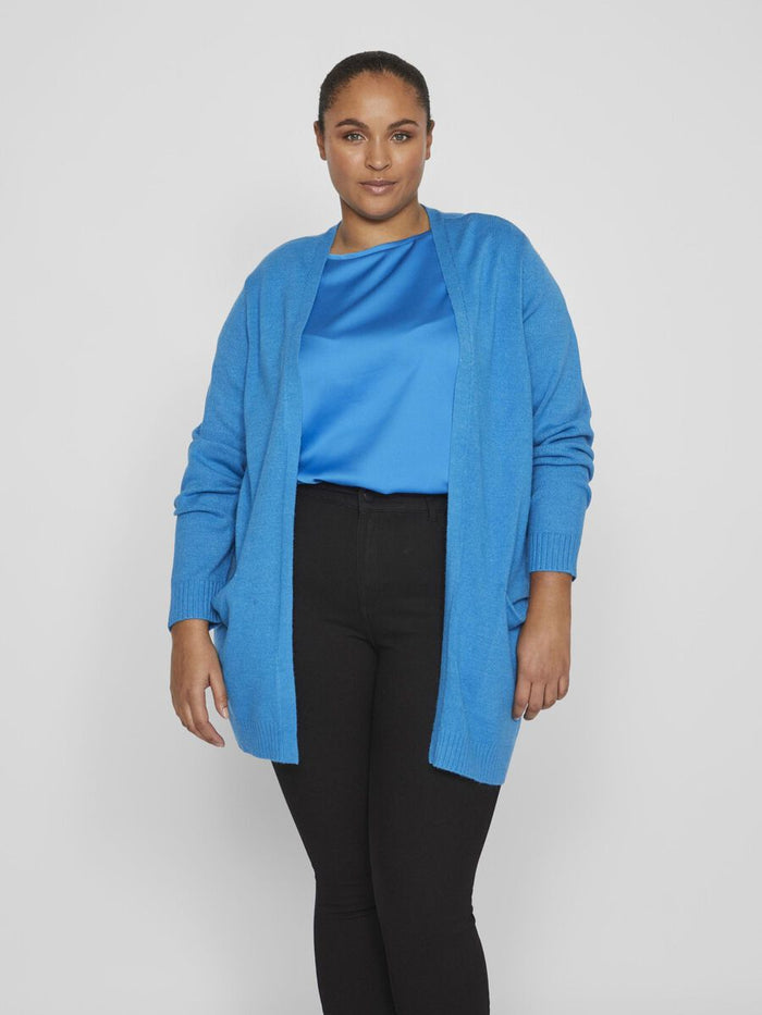 VIRIL OPEN KNIT CARDIGAN (CLOISONNE BLUE)